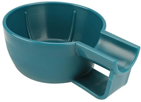 OSALADI Cuenco de Espuma de Afeitar para Hombres, Cuenco de Afeitado Profundo de Plástico Resistente, Color Azul, Tamaño Compacto y Portátil, Adecuado para Viajes y Uso Diario en Cuidado