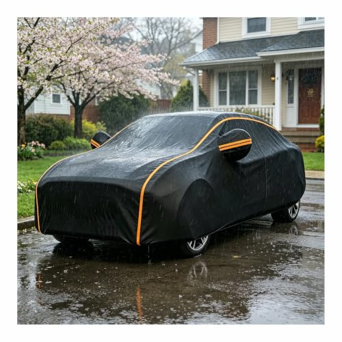 Wasserdicht Autoabdeckung für Tesla Model S Plaid,Auto Abdeckung Outdoor,Vollständige Autoabdeckung für Autogarage,Schnee-,Sonnen- und Staubfest VBs46