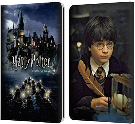 Head Case Designs Offizielle Harry Potter Burg Sorcerer's Stone II Leder-Wallet-Hülle Kompatibel mit Kindle Paperwhite 1/2 / 3