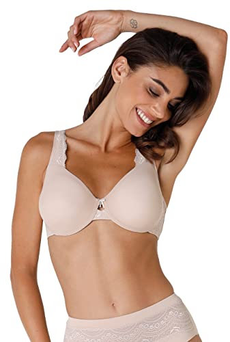 Lovable Reggiseno Riducente e Modellante, Taglie Forti con Ferretto in Microfibra e Pizzo - Comfort e Sostegno - Celebrity Minimizer Donna
