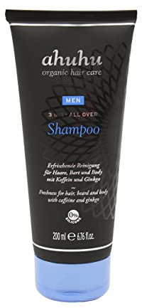 ahuhu organic hair care Men 3in1 All Over Shampoo 200ml