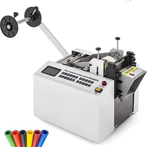 JODAIS Tagliatubi Automatico termoretraibile 250W Macchina elettrica per Il Taglio a Freddo di Tubi per Cavi con Controllo a microcomputer, Larghezza di Taglio 100 mm per Il Taglio di Tubi