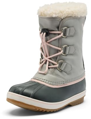 SOREL Children's Yoot Pac Nylon Waterproof Boot - Dove, Gum 2 - 13