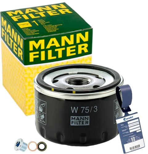 Mann Öl-Filter Ölwechselset | W75/3+518.471.021+MN1801 passend für Duster Logan Sandero