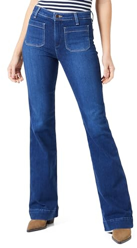 Wrangler Flare Jeans, Dark Wash, 26W / 30L Donna