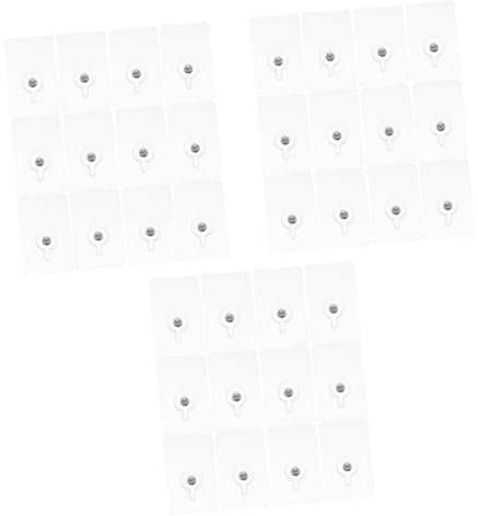 PRETYZOOM 36 Stk Fotoaufkleberpapier Trockenbau-Bilderhaken keine Nagelwandaufhänger wand klebehaken keine Spurenwand Set zum Aufhängen von Bildern unsichtbar anschließen Schraubenaufkleber
