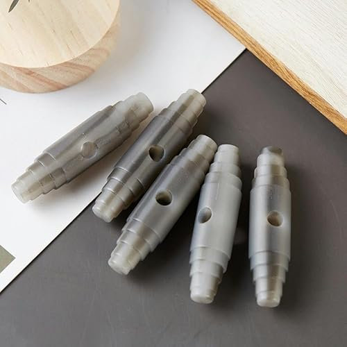 TAMUNI 10PCS 60 * 15MM 1/2 Löcher Harz Gewinde Muster Knebelknöpfe für Strickjacken Olivgrüne Knöpfe Retro Knebelknöpfe für Mantel Strickanzug