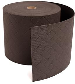 FORTENA Sichtschutzstreifen für Zaun oder Balkon, Sichtschutz, Rollenlänge 33m und Breite 19,3 cm, Vlies PP, einfache Montage (Braun)