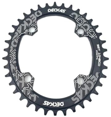 Fahrradkettenblätter 104BCD Kettenblatt Oval/Runde Breite Schmale Kettenblatt MTB Mountainbike Fahrrad 32T-52T Kurbelgarnitur Zahn Platte teile 104 BCD Kettenblatt ( Size : 48T , Color : 104BCD Oval B