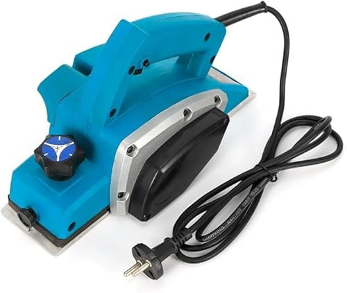 MEHOOSPVN Elektrohobel, 800W Elektrische Hobelmaschine, Präzise Schnitte, Bis 1mm Spantiefe, Hobelbreite 82 mm, mit V-Führung für Holzarbeiter Zum Schleifen und Schneiden von Holz Geeignet