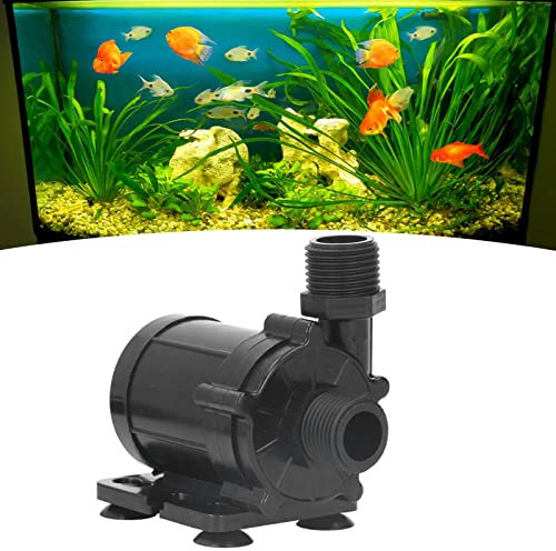 Bomba de Agua Ejoyous DC 12V, Sumergible, ABS y Cobre, Bomba de Agua, Negro, Silenciosa, para Acuario y Fuente, 700 L/h, 12 m