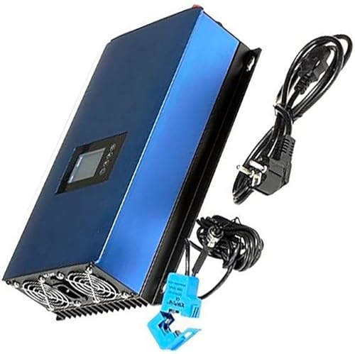1000W Solar Netzgekoppelter Wechselrichter 22~60V Grid Inverter mit Limiter | DC 22-65V auf AC 230V für Photovoltaik,mit Lastwiderstand,On Grid Inverter,Reine Sinuswelle Netzwechselrichter, EU-Stecker
