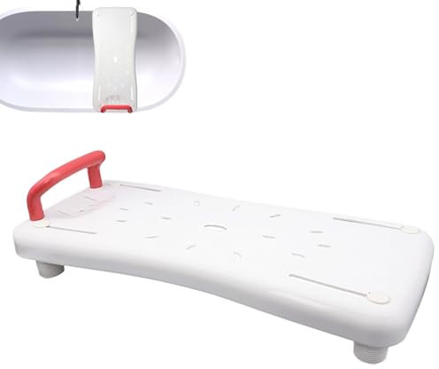 Wuyooprt Hängende Badewannensitze – Senioren sitzende Duschsitze mit Griff, große belastbare Badewanne, Duschbrett für ältere Menschen, Behinderte, Menschen mit Menstruationsbeschwerden