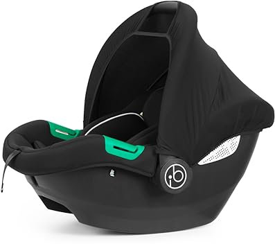 Ickle Bubba Cirrus i-Size Baby Car Seat – Ultra-Lightweight (3.3kg), R129 Safety Standard, Side-Impact Protection, One-Hand Adjustable Headrest, UPF 50+ Hood, Seat Belt or ISOFIX Compatible