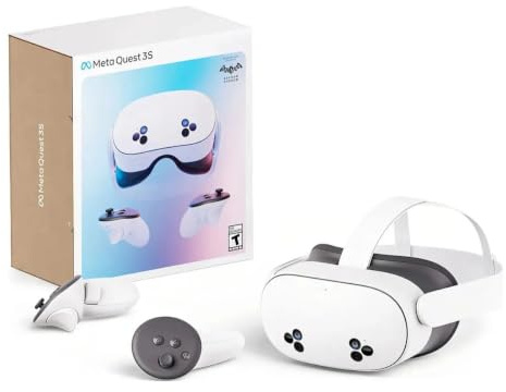 Meta Quest 3S 128GB | VR Headset — Thirty-Three Percent More Memory — 2X Graphical Processing Power — Virtual Reality Without Wires — Access to 40+ Games with a 3-Month Trial of Meta Horizon+ Included