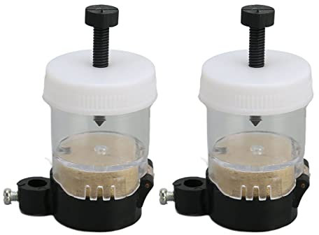 Oiler Pump Can Oil Pump Oil Can Transparent 2 Pcs Oiler Metal Nozzle Sealed Magnetic Adsorption Transparent Sewing Machine for Machine Shops,