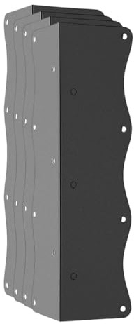 HuadaXtai Connettore Angolare da 11 X 3 X 3 per Montaggio Letto Rialzato, 4 Pezzi