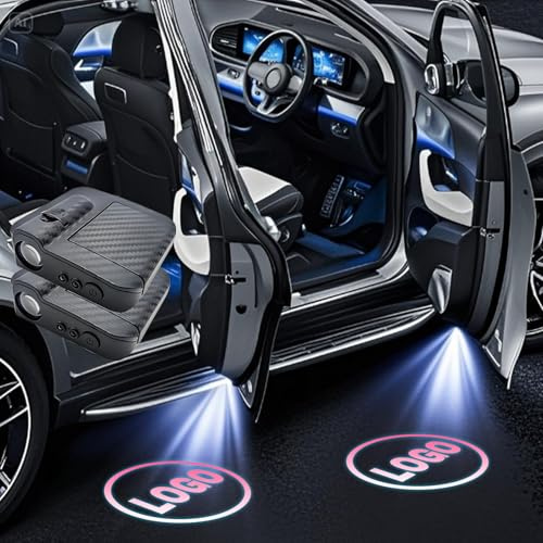 TIEBLU 2 PCS Custom Car Door Projector Lights Logo Picture Text