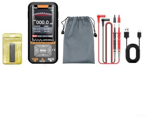 2 In 1 Portable Oscilloscope Multimeter, AOS12 Oscilloscope Multimeter 5MHZ 48MSa/s Sampling Portable Oscilloscope 3.2 TFT Color Screen(AOS12 PRO)