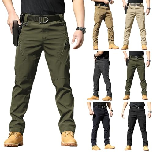 Générique Pantalon Tactique Homme Cargo Treillis Militaire Randonnée Chasse de Travail Cargo Homme Tactique Combat Stretch Extensible Séchage Rapide Casual Activités Pantalon