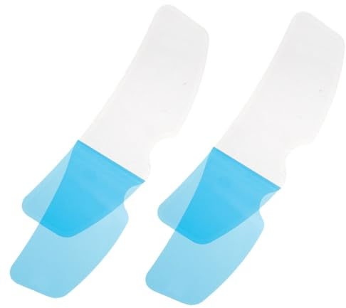 Hemobllo Film Antibuée et Imperméable pour Lentille de Casque de Moto, Protection Pet Nano, 2 Pièces, pour Conduite Pluie