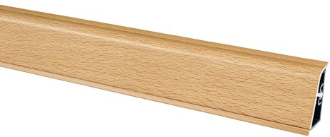 Wohnoria® 3 m Abschlussleiste Buche 37 mm Höhe Wandabschluss Küche Arbeitsplatte Winkelleiste