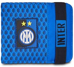 Seven Portafoglio con elastico Inter, Blu, Scomparti per banconote e carte, Porta monete con bottone magnetico, Elastico esterno, Per bambini e ragazzi, Viaggi, Tempo libero, Idea regalo tifoso
