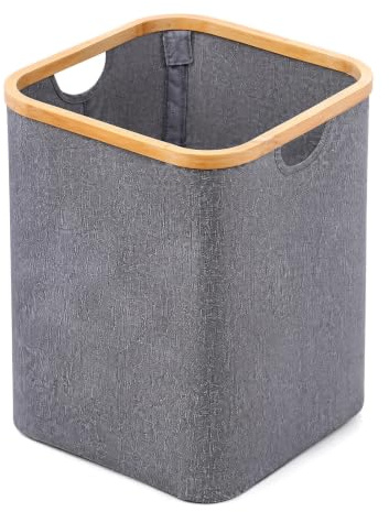 Chingcoo Corbeille à papier de bureau pliable - En Oxford - 33 x 33 x 38 cm - Rectangulaire - Pour bureau à domicile, bureau, chambre à coucher