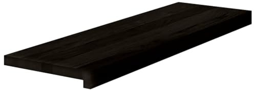 Générique Gradini per scale in rovere massiccio 2 pezzi marrone scuro 80 x 30 x 2 cm, gradini in legno robusto per scale e davanzale, manutenzione facile