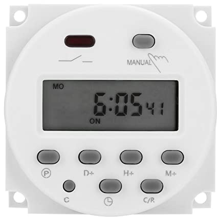 DC 12V CN101A Mini Interruptor de Temporizador, LCD Interruptor Temporizador de Control de Digital 20V-240V / 50-60 hz