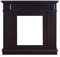 Rebecca Mobili dekorative Kaminumrandung, Schwarz Kaminkonsole, aus Holz, im Modernen Stil, für Wohnzimmer - Maße: 101 x 109 x 26 cm (HxLxB) - RE6368