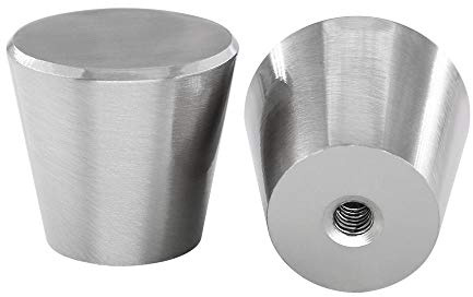 LONTAN 20 Stück Möbelknöpfe Edelstahl Gebürstet Schrankknöpfe Möbelknöpfe Silber Schrankknöpfe Türknöpfe Aluminiumlegierung Möbelknopf Solide Knopf Schrank Schrankgriffe