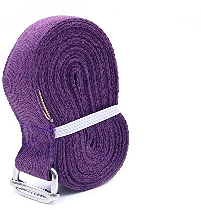 Shiwaki 8FT / 244cm Sangle de yoga pour étirer la sangle de ceinture de yoga, bande de yoga, sangle d'étirement de yoga avec boucle réglable en D - violet