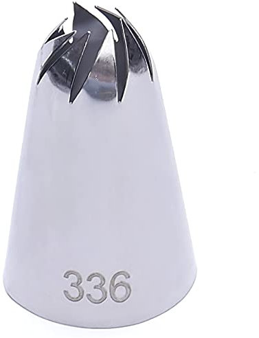 WQAZ Cake nozzle 3Pcs / Set # 1 M # 2D # 336 Cake Tips Set Cream Decoration Icing Piping Pastry Nozzles Cupcake Decorating Tool Bakeware The petal tip is durable (Color : 336)