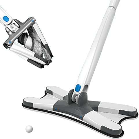 Stylebest Professioneller Flachbodenwischer, 360 Grad freie Rotation Mikrofaser Typ X Flachmopp Haushaltsbodenreinigungswerkzeuge Lazy Fellow Mop