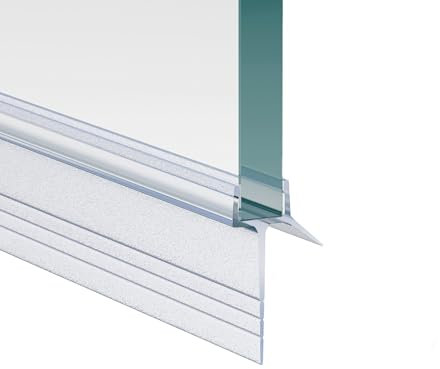 WITEN&NOCK joint de douche 2 x 60 cm pour 7 mm et 8 mm lèvre extra longue porte de douche en verre joint de rechange imperméable
