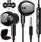 Auriculares con Cable para Xiaomi Poco X6 X5 C75 Redmi Note 14 13 12 Pro 5G,Magnéticos Estéreo Cancelación Ruido 3,5mm Jack Auriculares con Microfono para Samsung Galaxy A25 A15 iPad iPhone 6 OPPO MP4