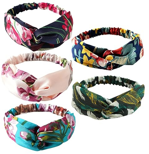 scicent Stirnbänder für Frauen Kopfband Haarband Turban Elastische Stirnband Haarschmuck für Mädchen Alltag Yoga Sport Fitness 13120