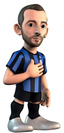 BANDAI Figura Minix Calcio Club Inter Brozovic - Collezionismo per Mostra - Idea Regalo - Giocattoli per Bambini E Adulti - Fan Di Calcio MN12428