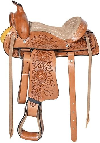 Kids Youth Children Miniature Pony Horse Saddle Leather Pleasure Western 8 10 11 12 Seat Size (8 Seat)