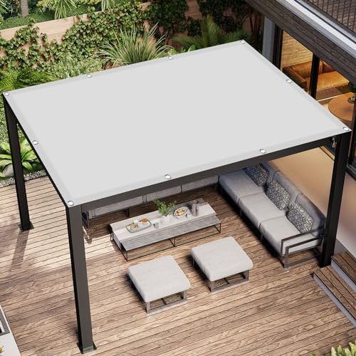 Sonnensegel Nach Maß 0.8 x 3 m Rechter Winkel Sonnenschutz Segel Premium Polyester, Segeltuch mit Ösen für Garten Terrasse Camping Balkon Outdoor, Weiß