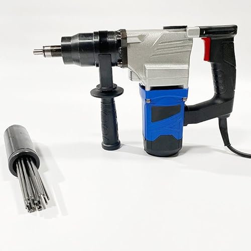 WHYYDSS Scrostatore Elettrico ad Aghi, Strumento per la rimozione della ruggine da 1100 W, scrostatore Elettrico ad Aghi di Livello Industriale, scrostatore ad Aghi con Impugnatura a Pistola,220V
