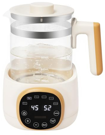 Flaschenwärmer Baby Wasserkocher mit Temperatureinstellung Baby Formula Kettle Warmwasserspender BabykostwäRmer 72h Warmhalten, 1.2L