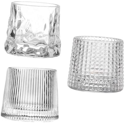 Warmhm Weingläser Mit Whiskyglas-tassen Und Bechern Für Getränke Barschmuck Tischdeko Kristallklar Und Vielseitig Einsetzbar Für Bars Ktv Restaurants Und Privathaushalte