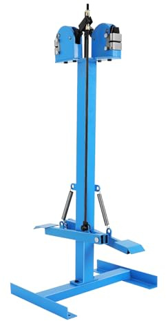 ROMYIX Stauchgerät und Streckgerät,2 In 1 Manueller Schrumpfer und Bahre mit 2-Fuß-Pedalen und 2-Backen, 1,2mm Metallumformung Schrumpfwerkzeug für die Wiederherstellung von Autos, Metalldächer