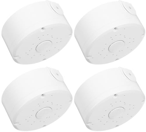 FELTECHELECTR 4pcs Outdoor Weatherproof Camera Junction Box Protective Wire Cover Cable Cord Protector for Security Surveillance Systems