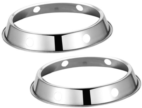 EXCEART 2 Pièces Support Pour Cuisinière à Gaz Support Pour Casseroles Métallique Wok Base Stable Pour Cuisinière à Gaz Domestique Lot De Pour Casseroles