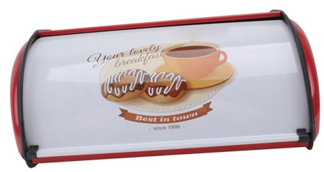 TIDTALEO Boîte à Pain Rétro en 1 Pièce Support de Rangement Pain Hermétique la Cuisine Design Vintage
