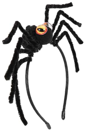 EPIGEIST Halloween Haarreif mit Spinne und Kreativem Spinnennetz Design Orangefarbener Kopfschmuck für Erwachsene Langlebiges Komfortables Halloween Haar Accessoire für Karneval Cosplay und
