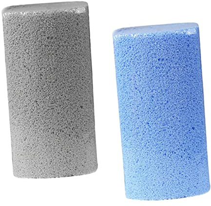 Piedra Pómez para Pies 2 Piezas de Espuma de Vidrio | Exfoliante para Planta y Talón, Diseño Ergonómico Agarre Cómodo, para Mujer y Hombre